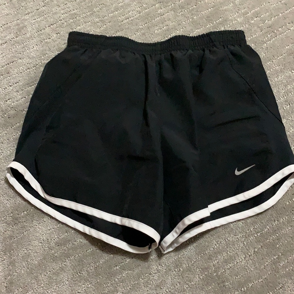 black Nike shorts